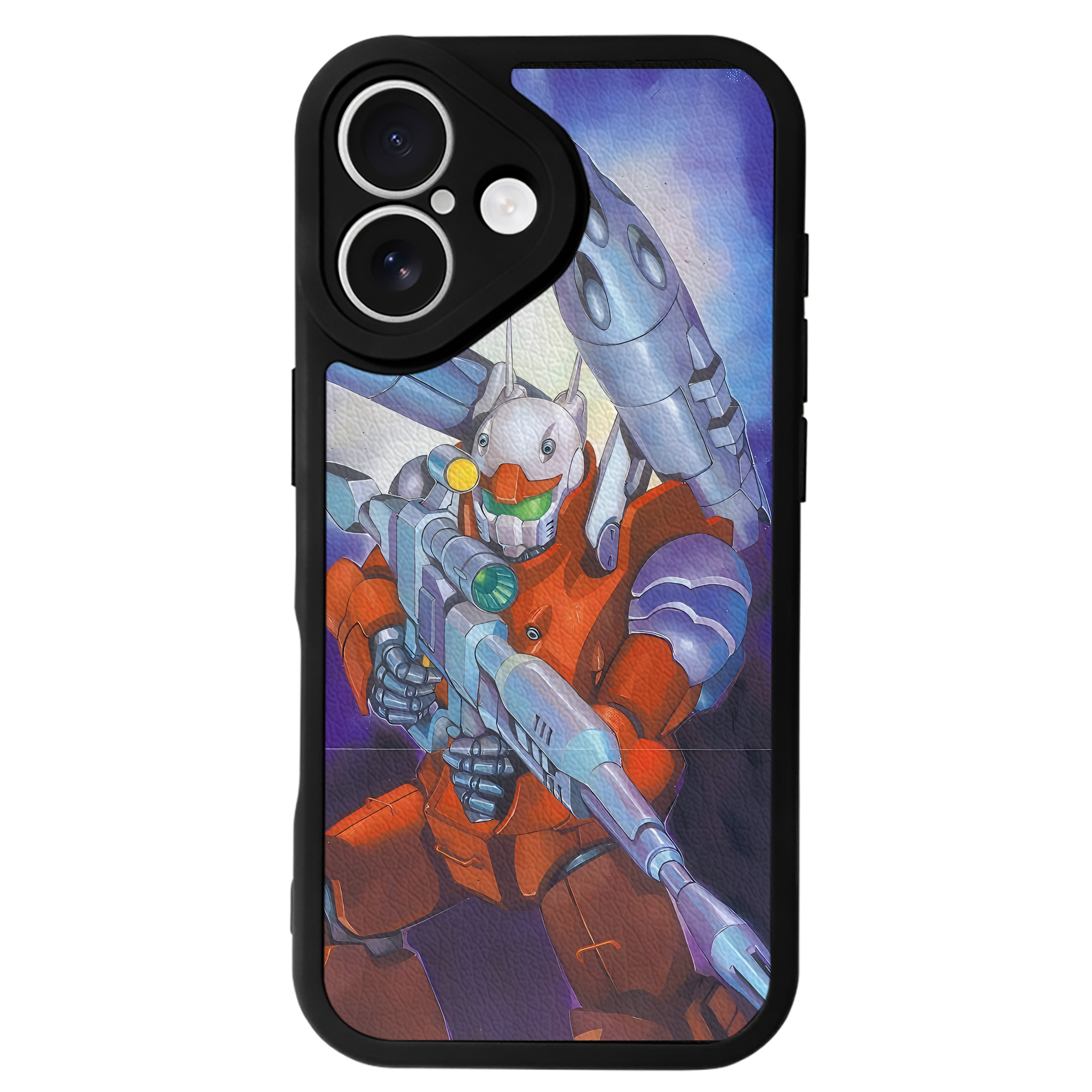 （画像用） 機動戦士ガンダム Mobile Suit Gundam 【iPhone 16シリーズ対応】シリコンスマホケース（レザー調） 材質：シリコン